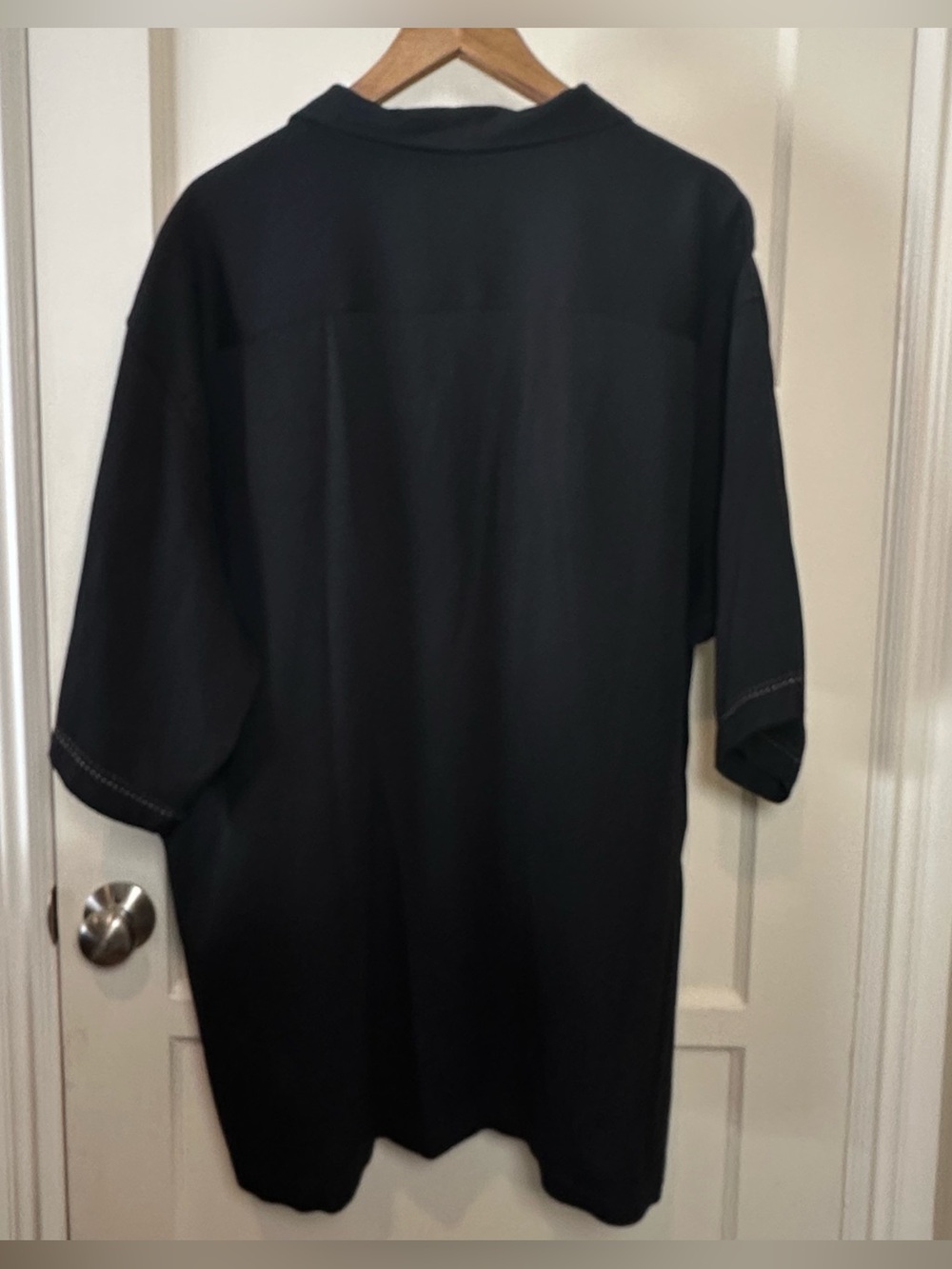 Cubavera Short Sleeve Button Up Shirt - Black - Size 3XLT - Picture 5 of 8